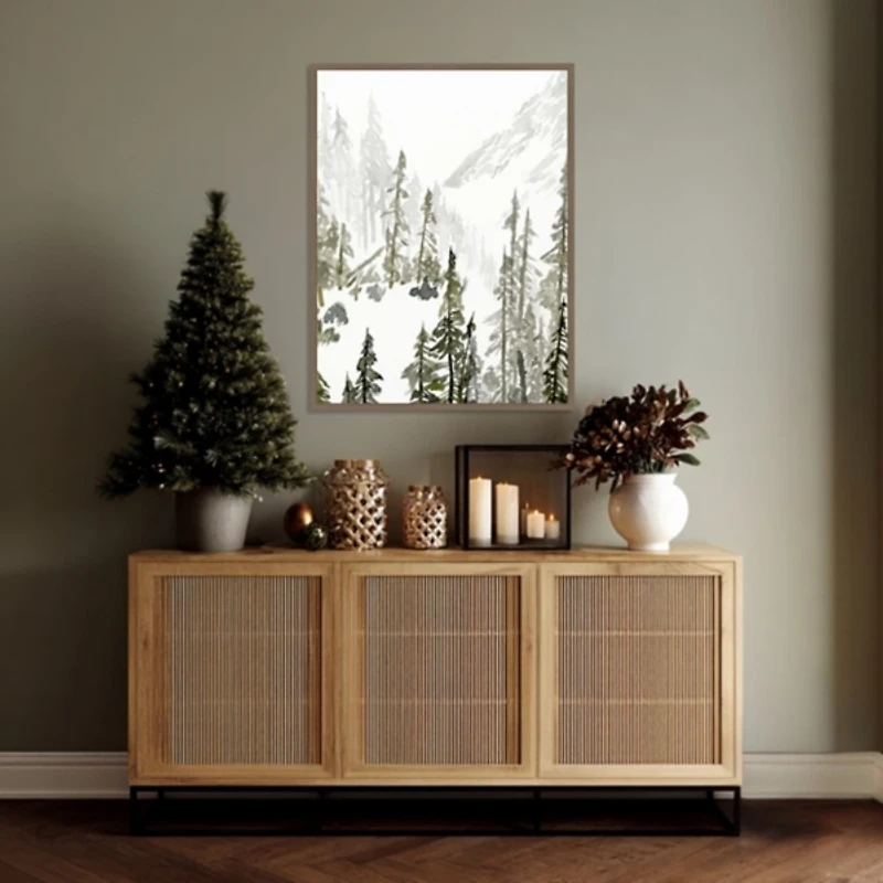 Continental Divide II Framed Canvas Art Print