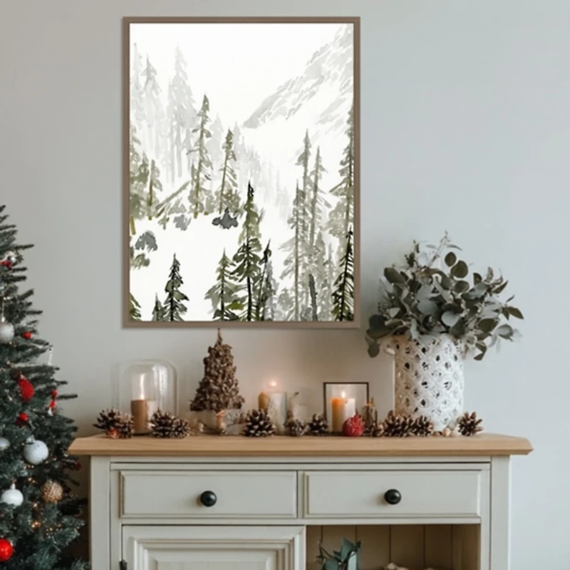 Continental Divide II Framed Canvas Art Print