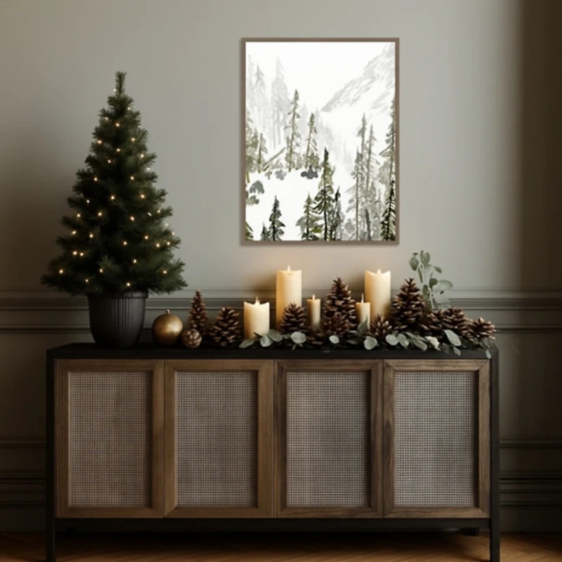 Continental Divide II Framed Canvas Art Print