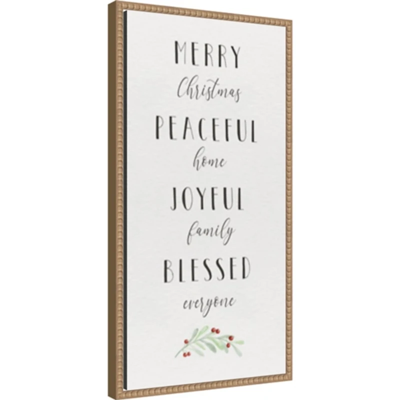 Cozy Christmas Framed Canvas Art Print