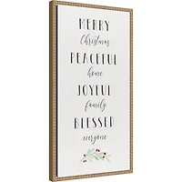 Cozy Christmas Framed Canvas Art Print