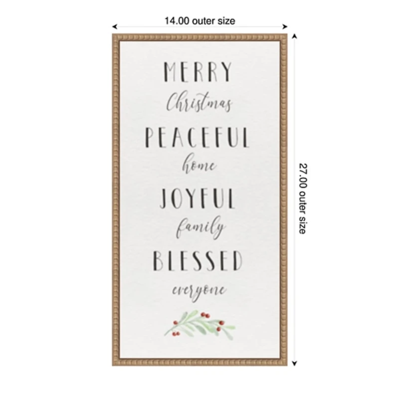 Cozy Christmas Framed Canvas Art Print