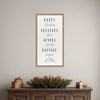 Cozy Christmas Framed Canvas Art Print