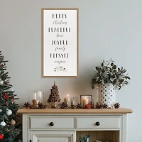 Cozy Christmas Framed Canvas Art Print