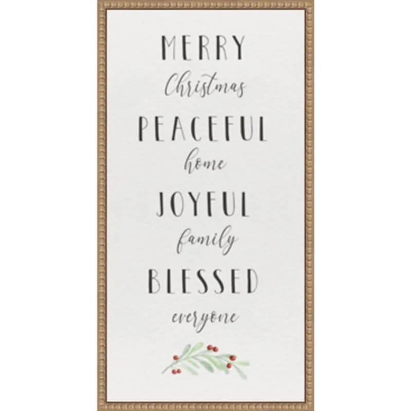 Cozy Christmas Framed Canvas Art Print