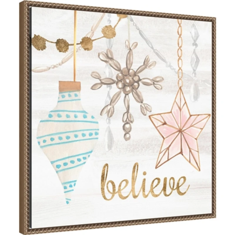 Elegant Ornaments I Framed Canvas Art Print