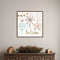 Elegant Ornaments I Framed Canvas Art Print