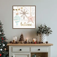 Elegant Ornaments I Framed Canvas Art Print