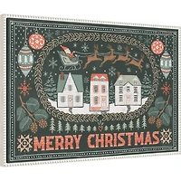 Frosty Forest II Framed Canvas Art Print