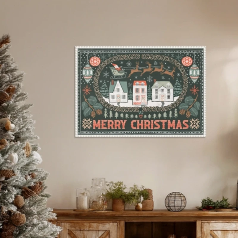 Frosty Forest II Framed Canvas Art Print