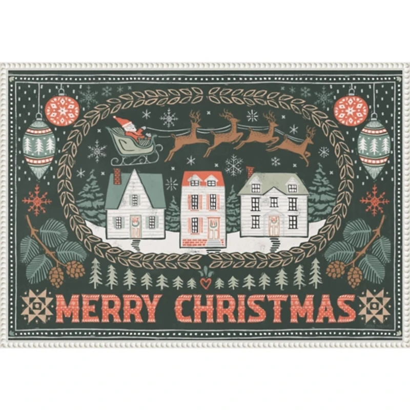 Frosty Forest II Framed Canvas Art Print