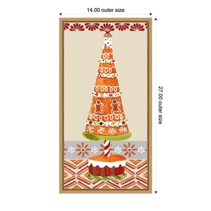 Gingerbread Wonderland II Framed Canvas Art Print