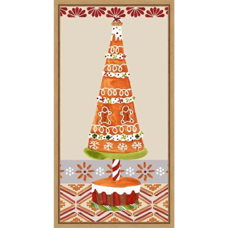 Gingerbread Wonderland II Framed Canvas Art Print
