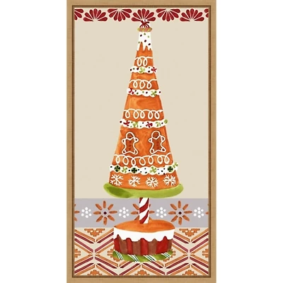 Gingerbread Wonderland II Framed Canvas Art Print