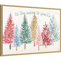 Holiday Sparkle I Framed Canvas Art Print