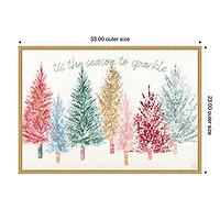 Holiday Sparkle I Framed Canvas Art Print