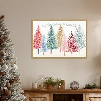 Holiday Sparkle I Framed Canvas Art Print