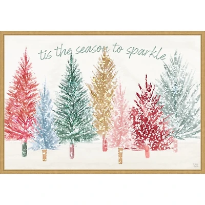 Holiday Sparkle I Framed Canvas Art Print