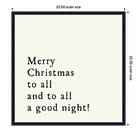 Merry Christmas to All Framed Canvas Art Print