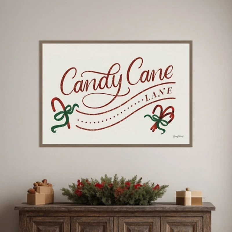 Nostalgic Christmas I Framed Canvas Art Print