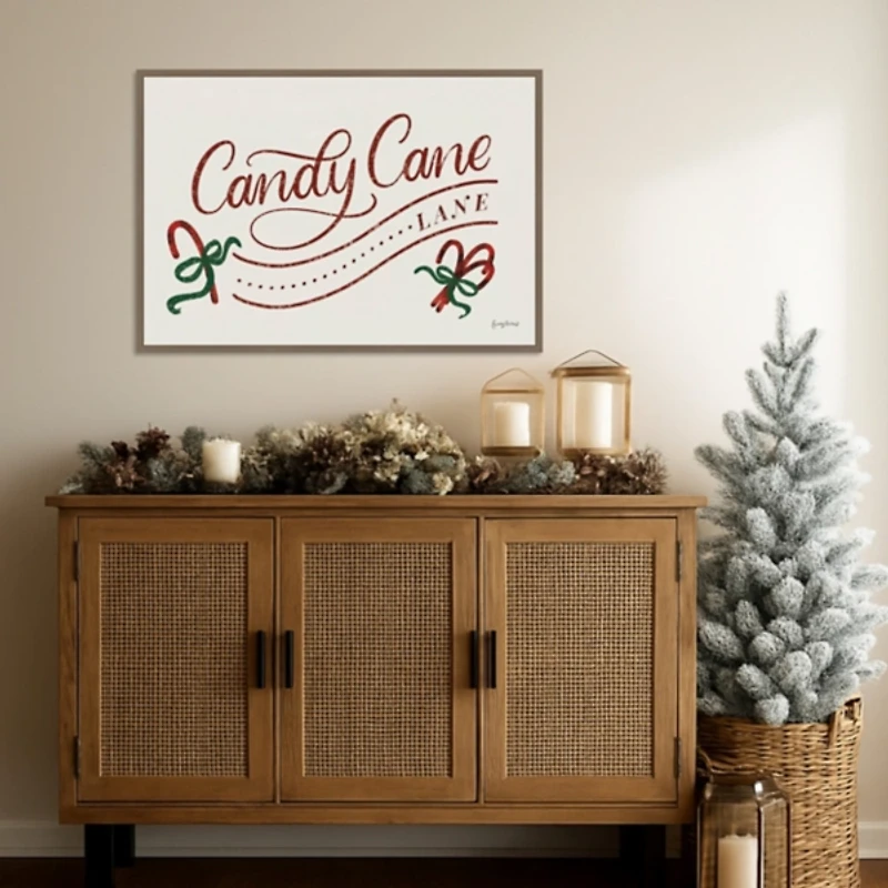 Nostalgic Christmas I Framed Canvas Art Print