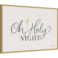 Oh Holy Night Framed Canvas Art Print