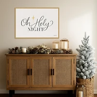 Oh Holy Night Framed Canvas Art Print