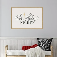 Oh Holy Night Framed Canvas Art Print