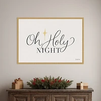 Oh Holy Night Framed Canvas Art Print