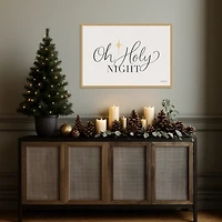 Oh Holy Night Framed Canvas Art Print