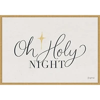 Oh Holy Night Framed Canvas Art Print