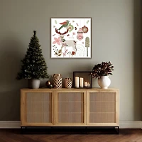 Reindeer Wishes Framed Canvas Art Print