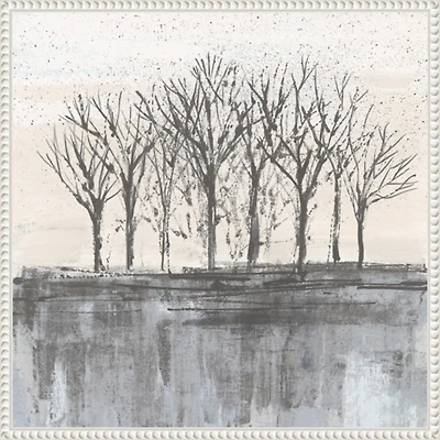 Trees at Dawn II Framed Canvas Art Print