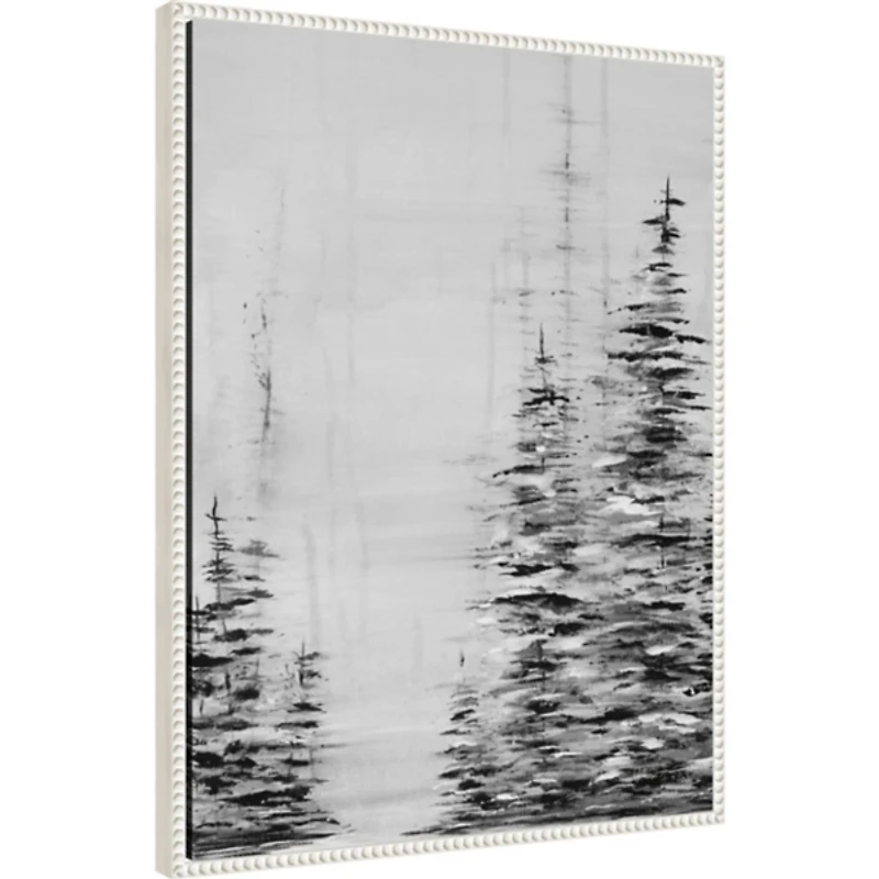 Winter Woods Framed Canvas Art Print