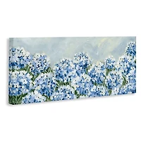 Blue Hydrangea Meadow Canvas Art Print