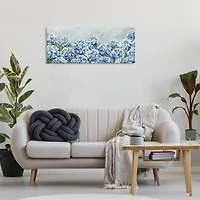 Blue Hydrangea Meadow Canvas Art Print