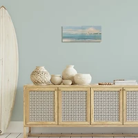 Distant Sailboats Canvas Art Print