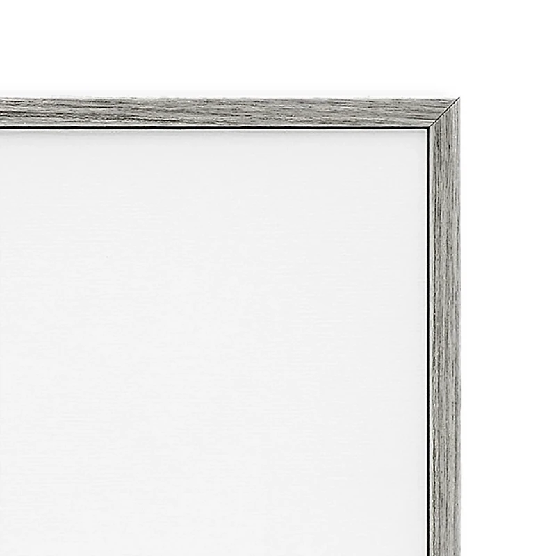 Distant Sailboat Gray Framed Art Print, 30x13