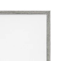 Distant Sailboat Gray Framed Art Print, 30x13