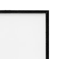 Muted Autumn Treeline Black Framed Print