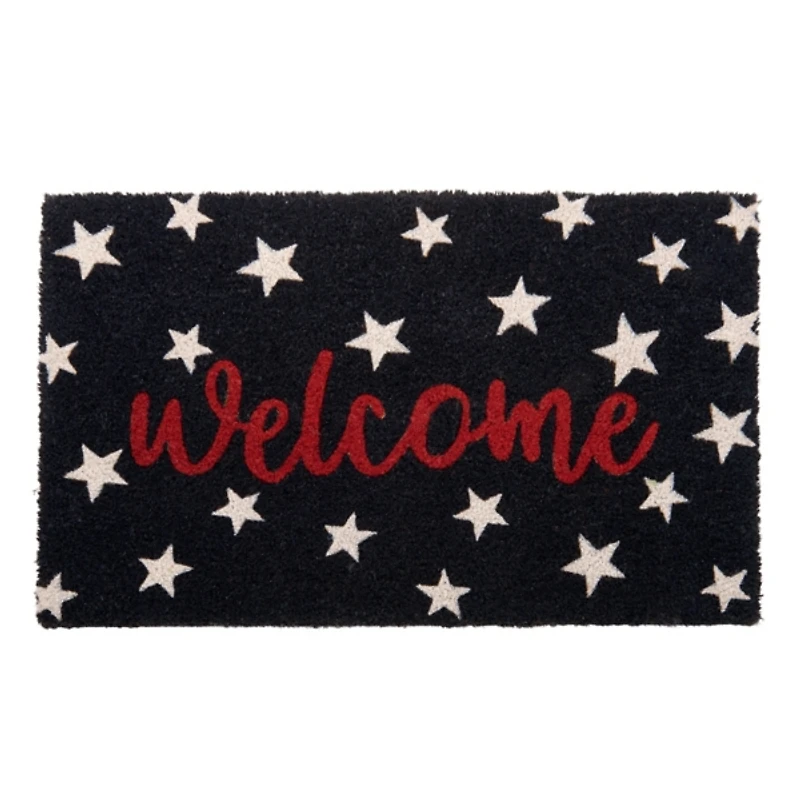 Blue Welcome Stars Doormat