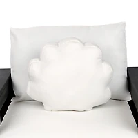 Blue Seashell Shaped Outdoor Pillow