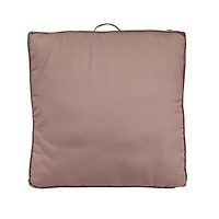 Taupe Striped Outdoor Floor Cushion