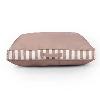 Taupe Striped Outdoor Floor Cushion