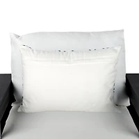 Embroidered Floral Outdoor Lumbar Pillow