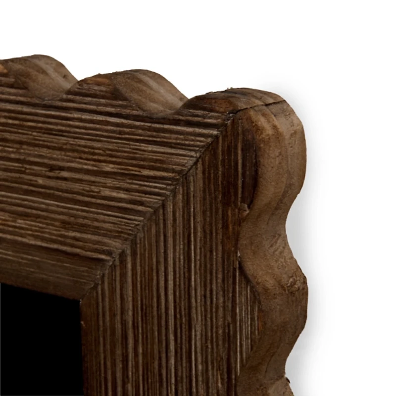 Scalloped Wood Hanging Chalkboard