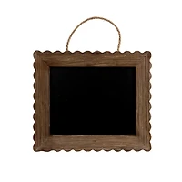 Scalloped Wood Hanging Chalkboard