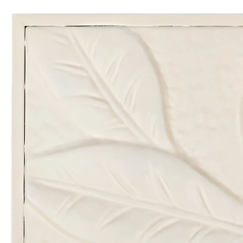 White Metal Flowers Framed Art Prints