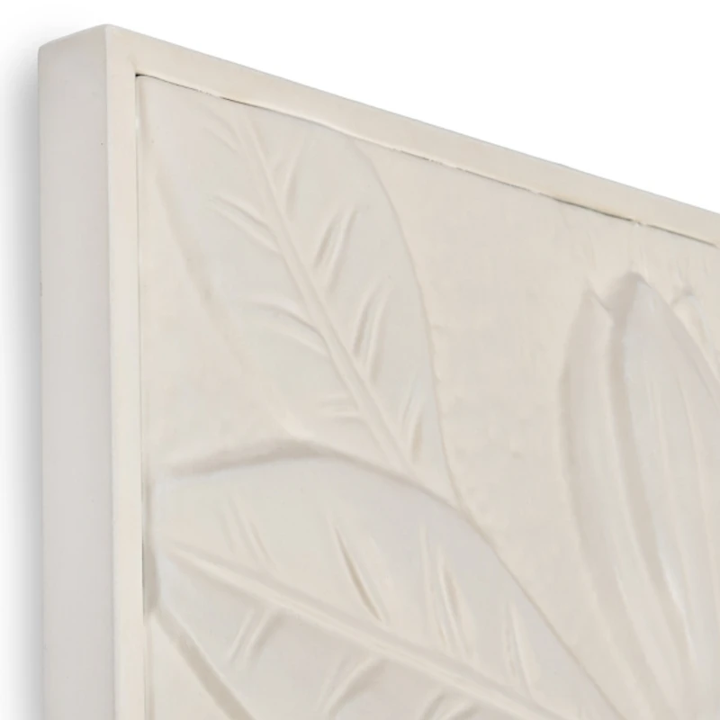 White Metal Flowers Framed Art Prints