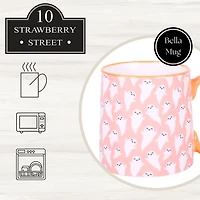 Bella Pink Ghost Mugs, Set of 4
